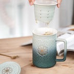 Acera Flower of Life 3-in-1 Tea Mug with Infuser