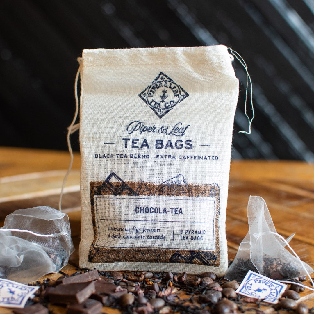 Piper and Leaf Chocola-Tea 9ct Tea Bags in Muslin