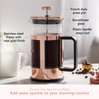 Pinky Up Piper Rose Gold Press Pot