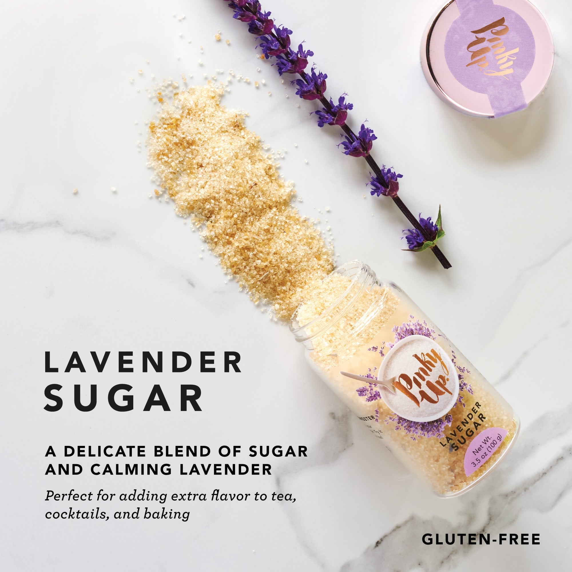 Pinky Up Lavender Sugar