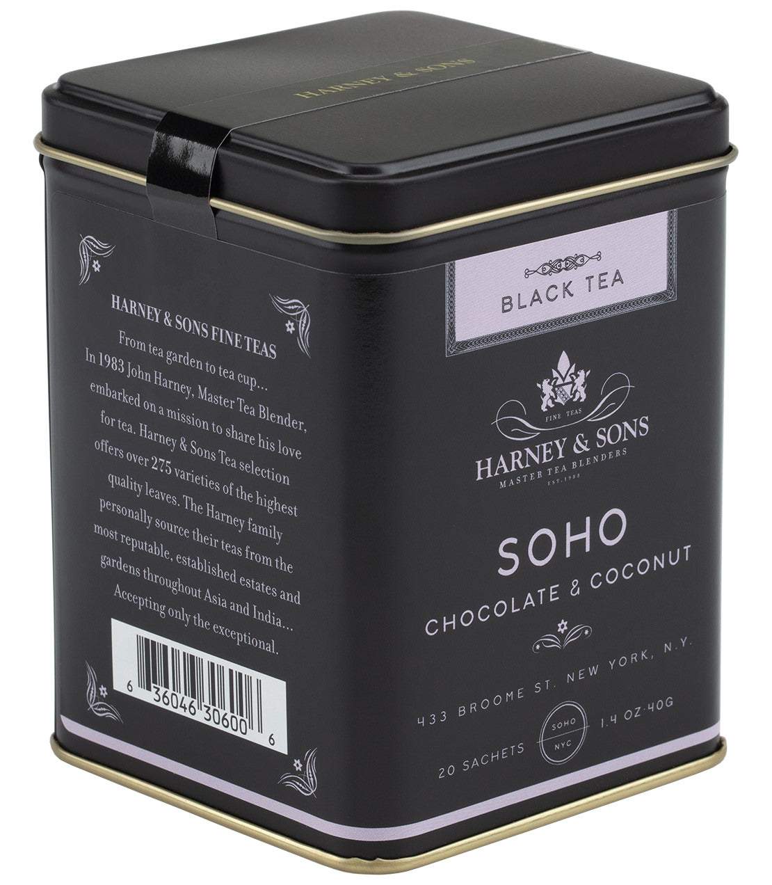 Harney & Sons SoHo Blend, Tin of 20 Sachets