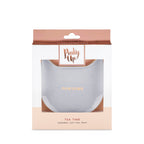 Pinky Up Pawsome Ceramic Tea Tray in Gray