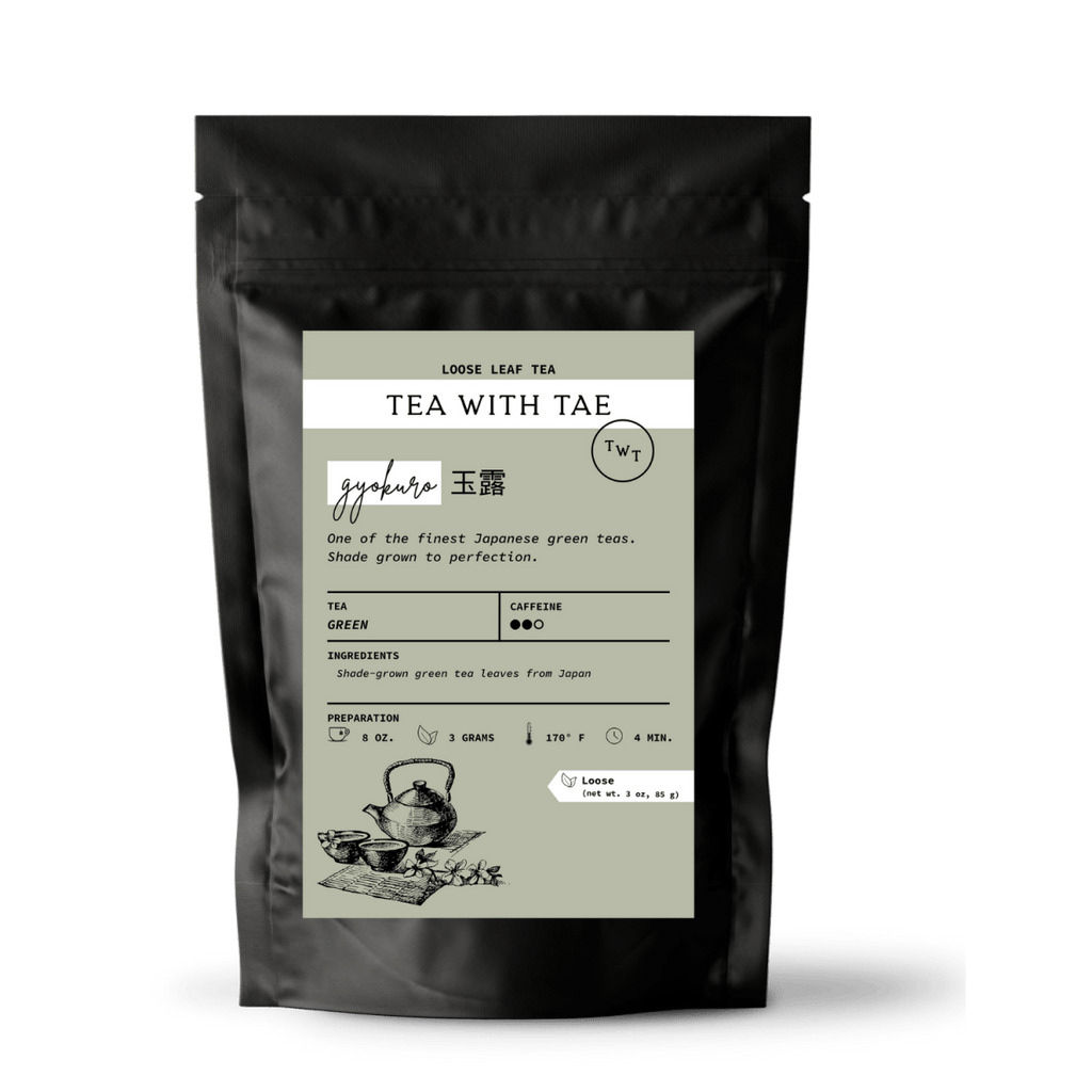 Tea with Tae Gyokuro Loose Leaf Green Tea Pouch (3oz. or 1lbs.)