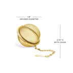 Pinky Up Small Tea Infuser Ball in Gold