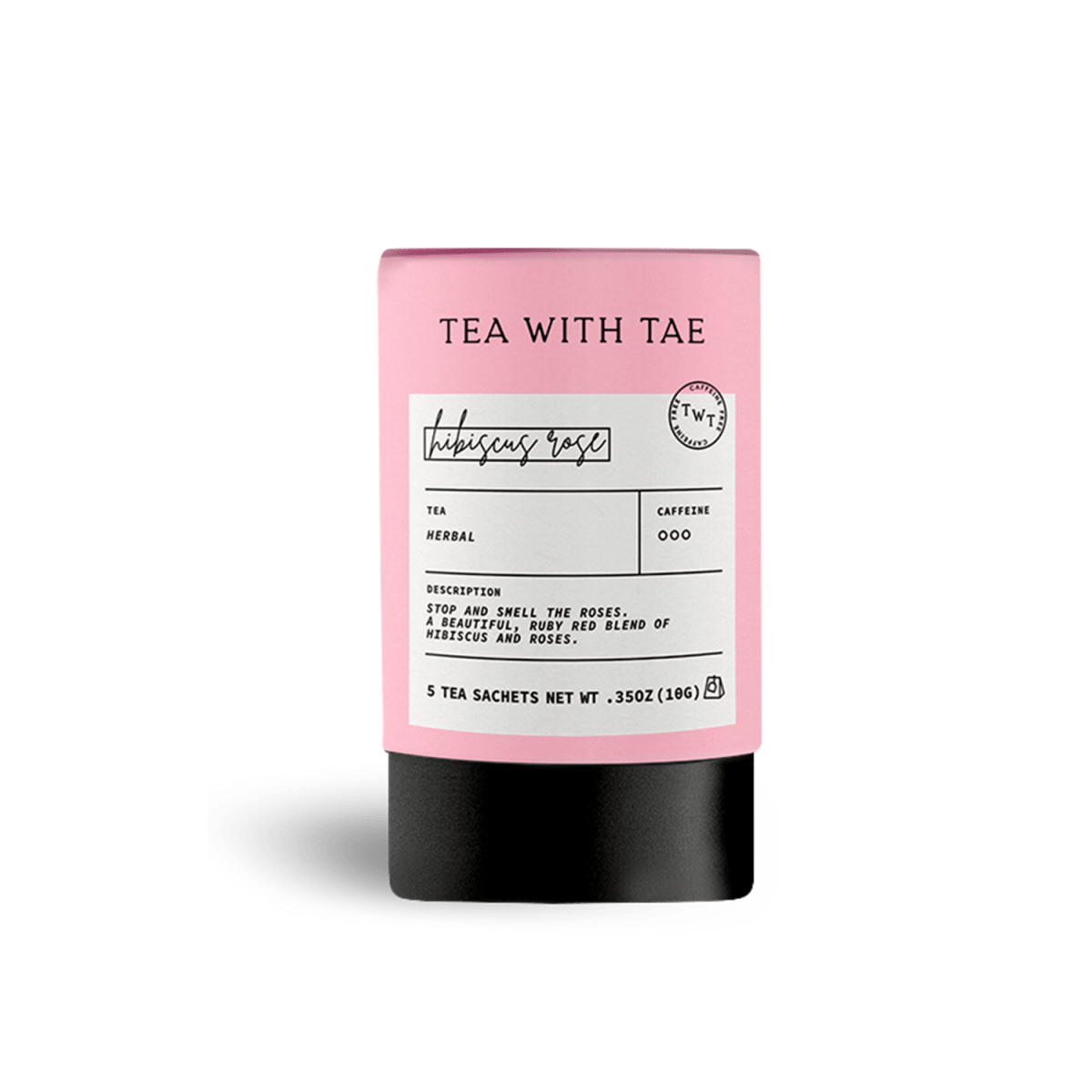 Tea with Tae Hibiscus Rose Mini Tea Tube (5 tea bags)