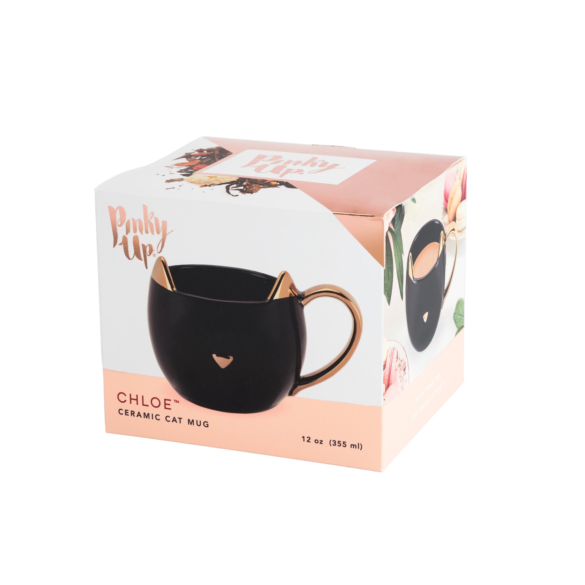 Pinky Up Chloe Black Cat Mug
