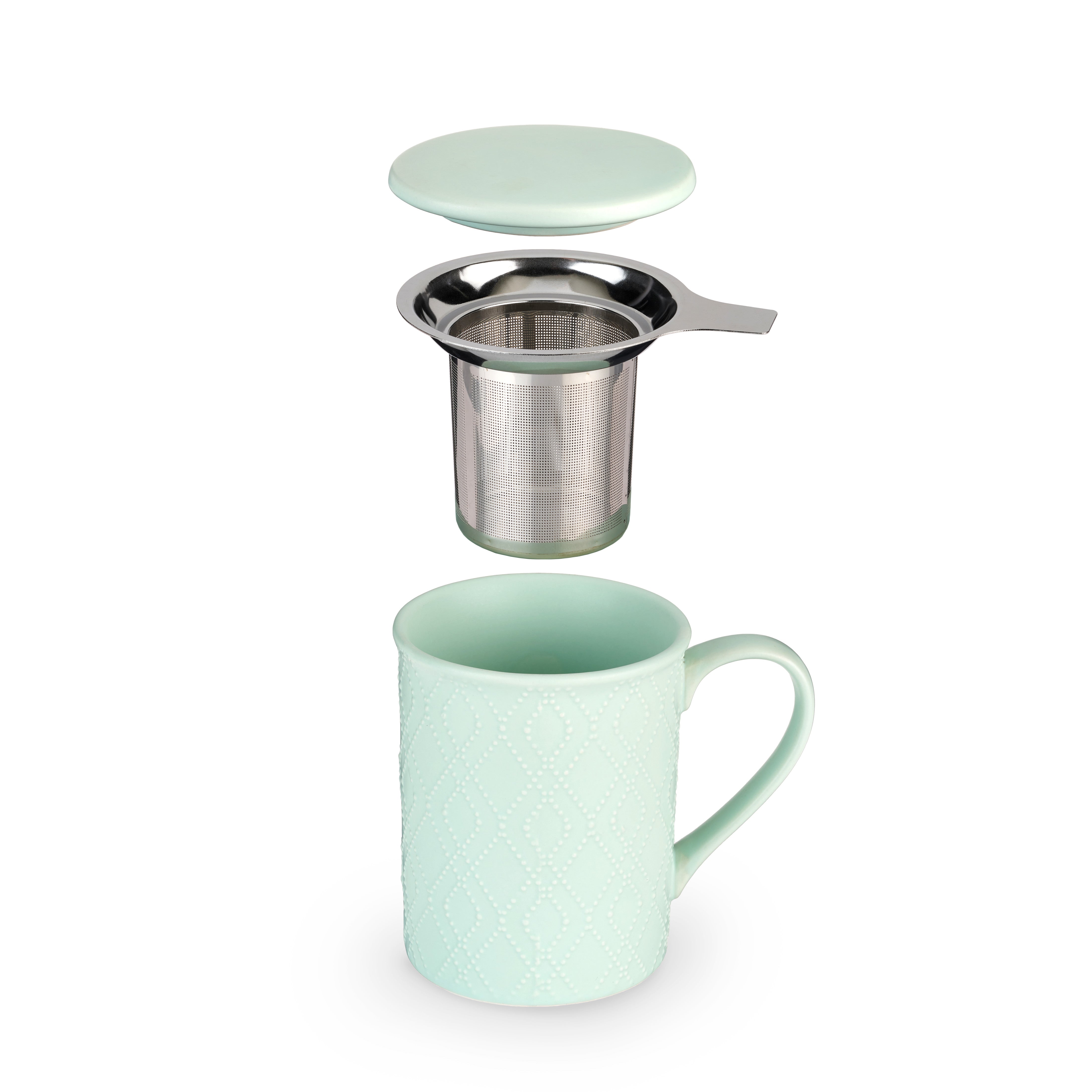 Pinky Up Annette Souk Ceramic Tea Infuser Mug - Thumbnail 2