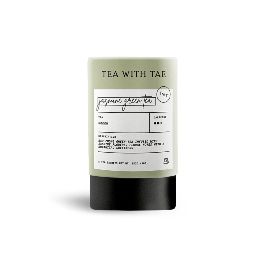 Tea with Tae Jasmine Green Tea Mini Tea Tube (5 tea bags)
