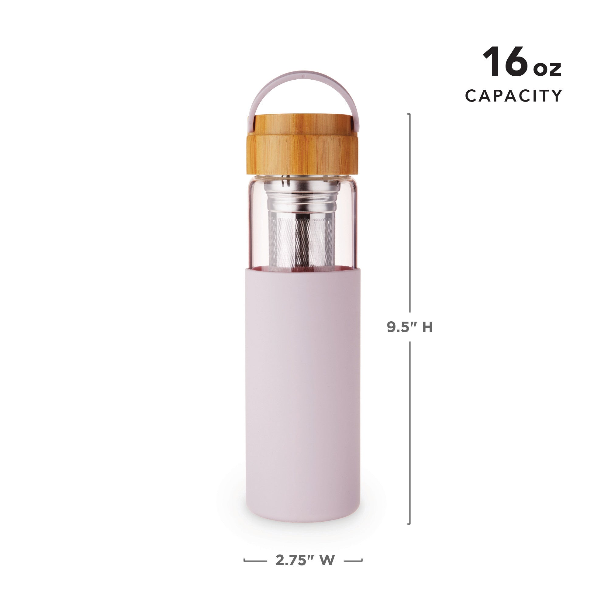 Pinky Up Dana Glass Travel Mug in Lavender