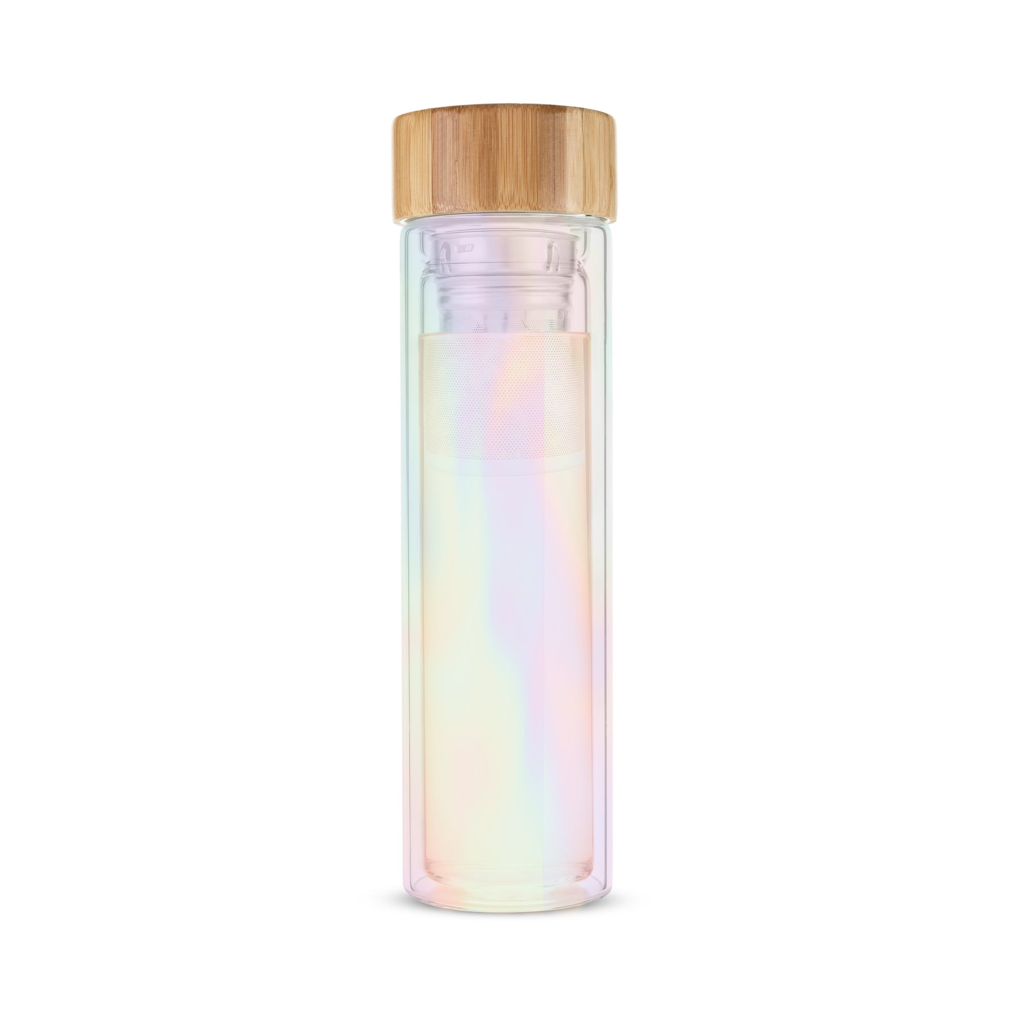 Pinky Up Blair: Iridescent Glass Travel Infuser Mug