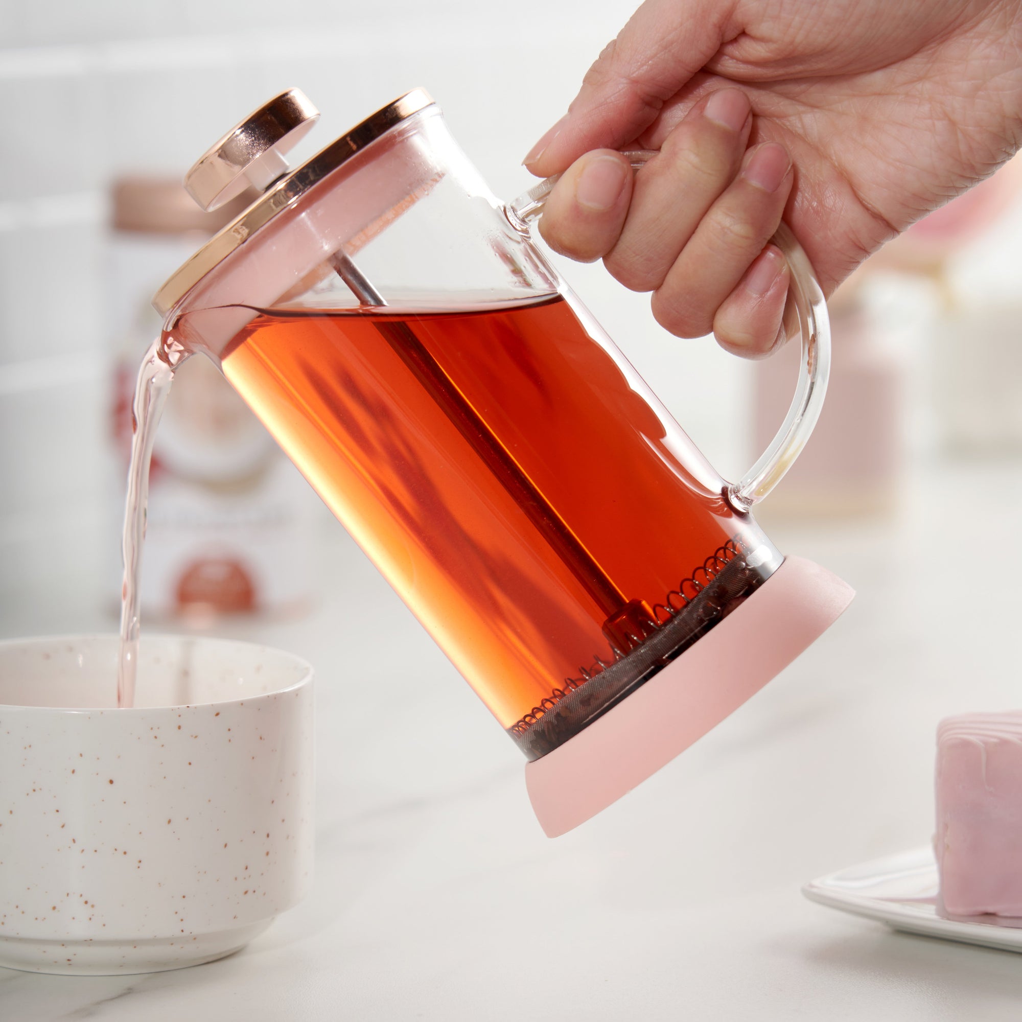 Pinky Up Riley Mini Glass Tea Press Pot