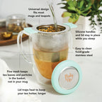 Pinky Up Erin Universal Tea Infuser in Turquoise