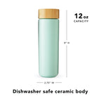 Pinky Up Tatyana Ceramic To-Go Infuser Mug in Turquoise