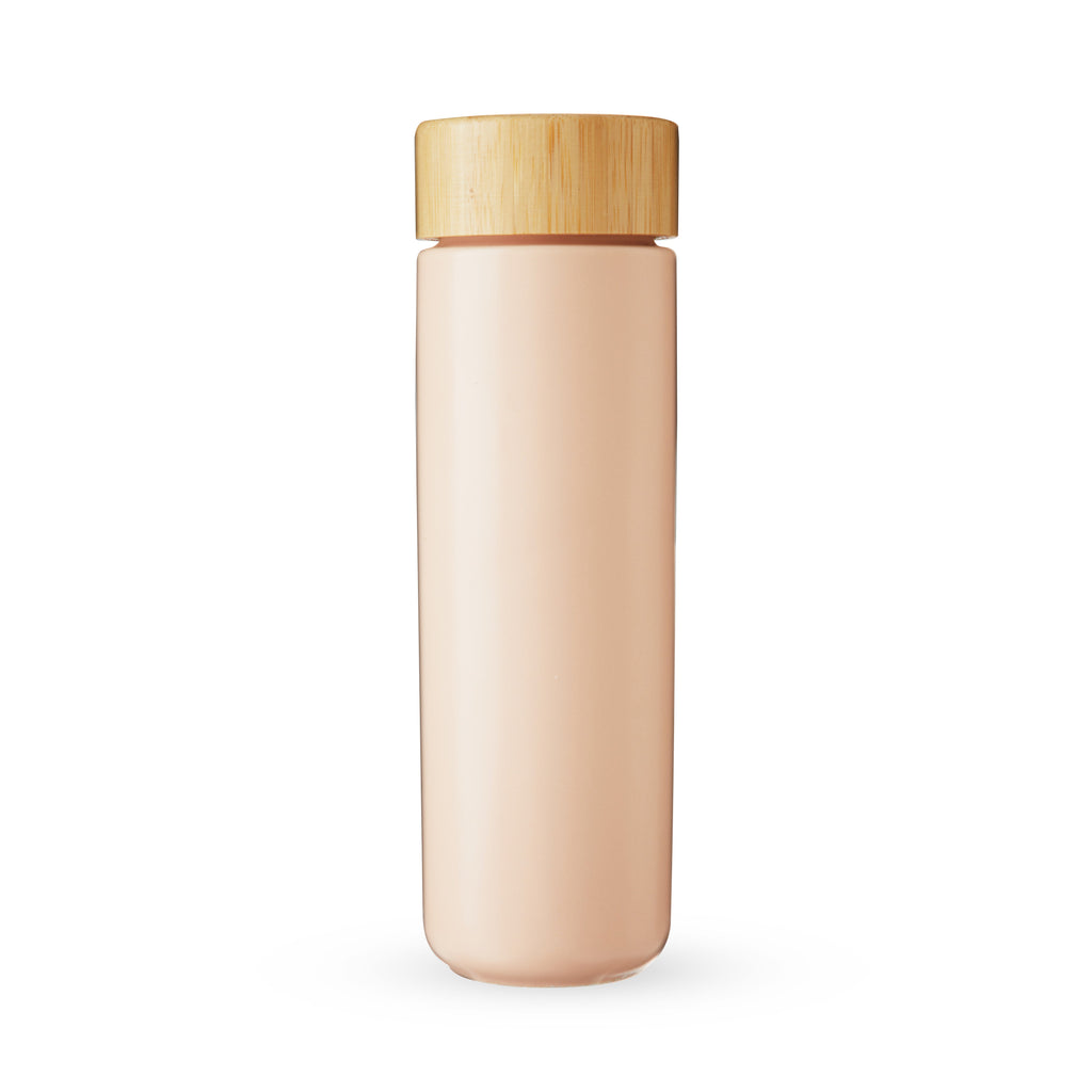 Pinky Up Tatyana Ceramic To-Go Infuser Mug in Coral