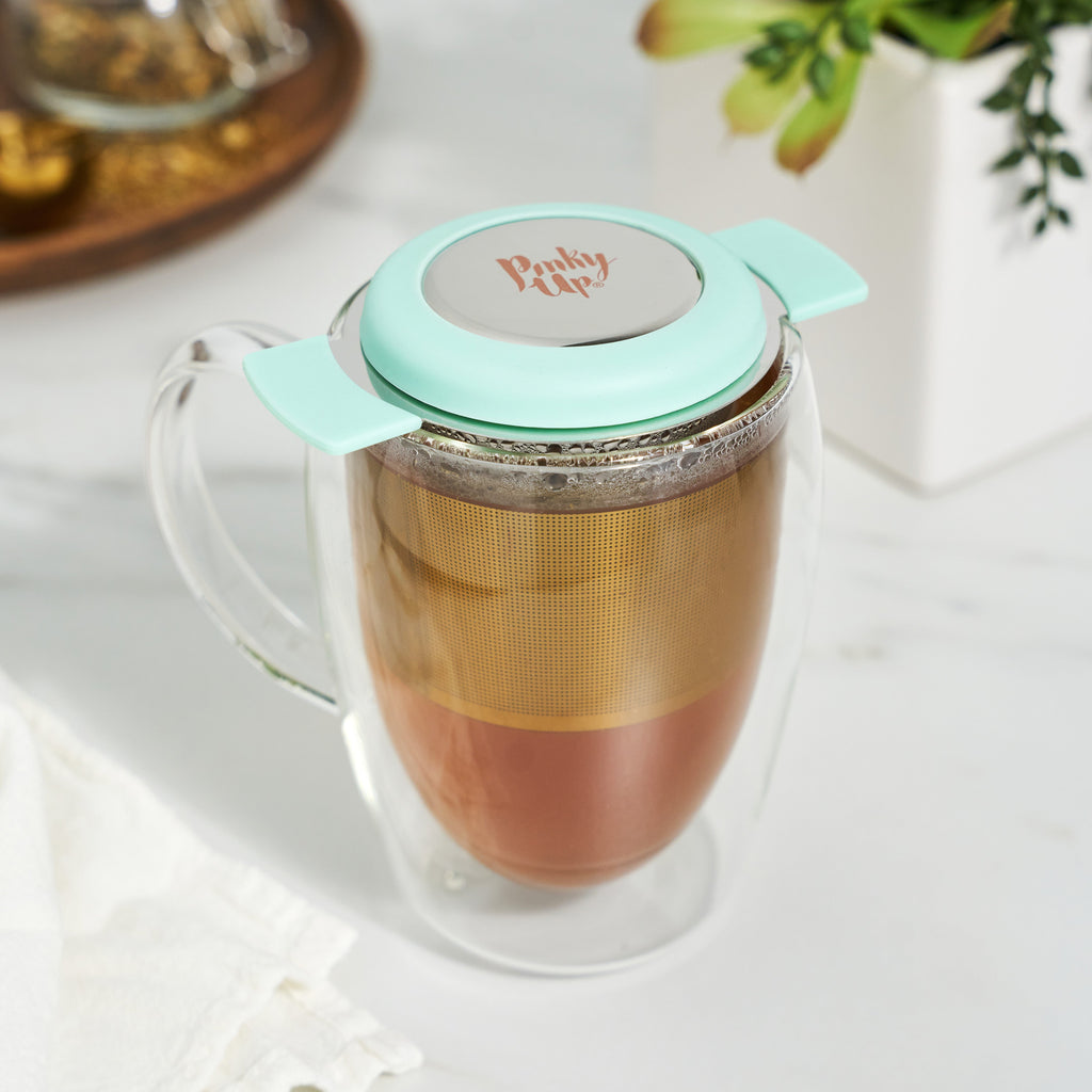 Pinky Up Erin Universal Tea Infuser in Turquoise