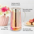 Pinky Up Annika Glass Teapot & Infuser