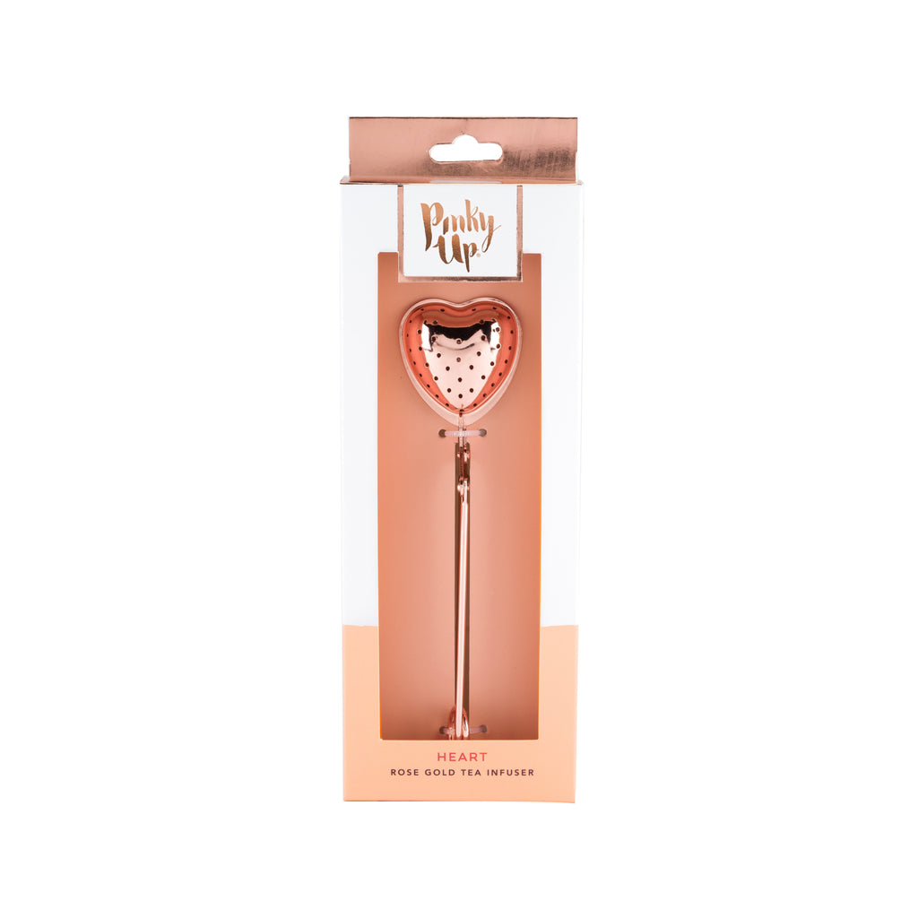 Pinky Up Rose Gold Heart Tea Infuser