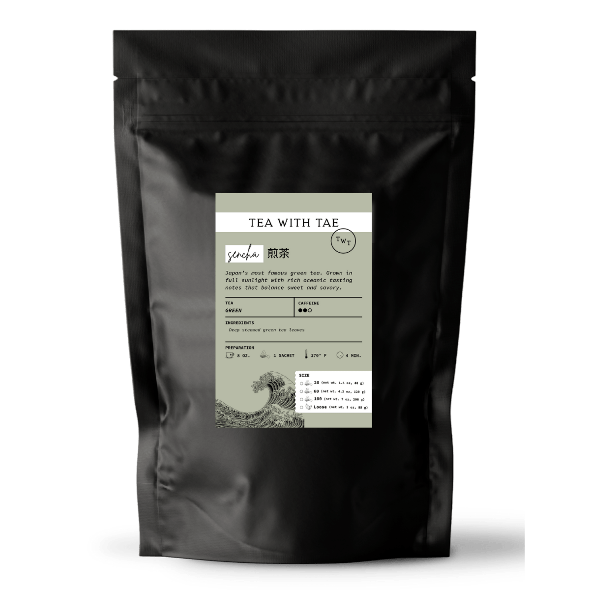 Tea with Tae Sencha Green Tea Pouch