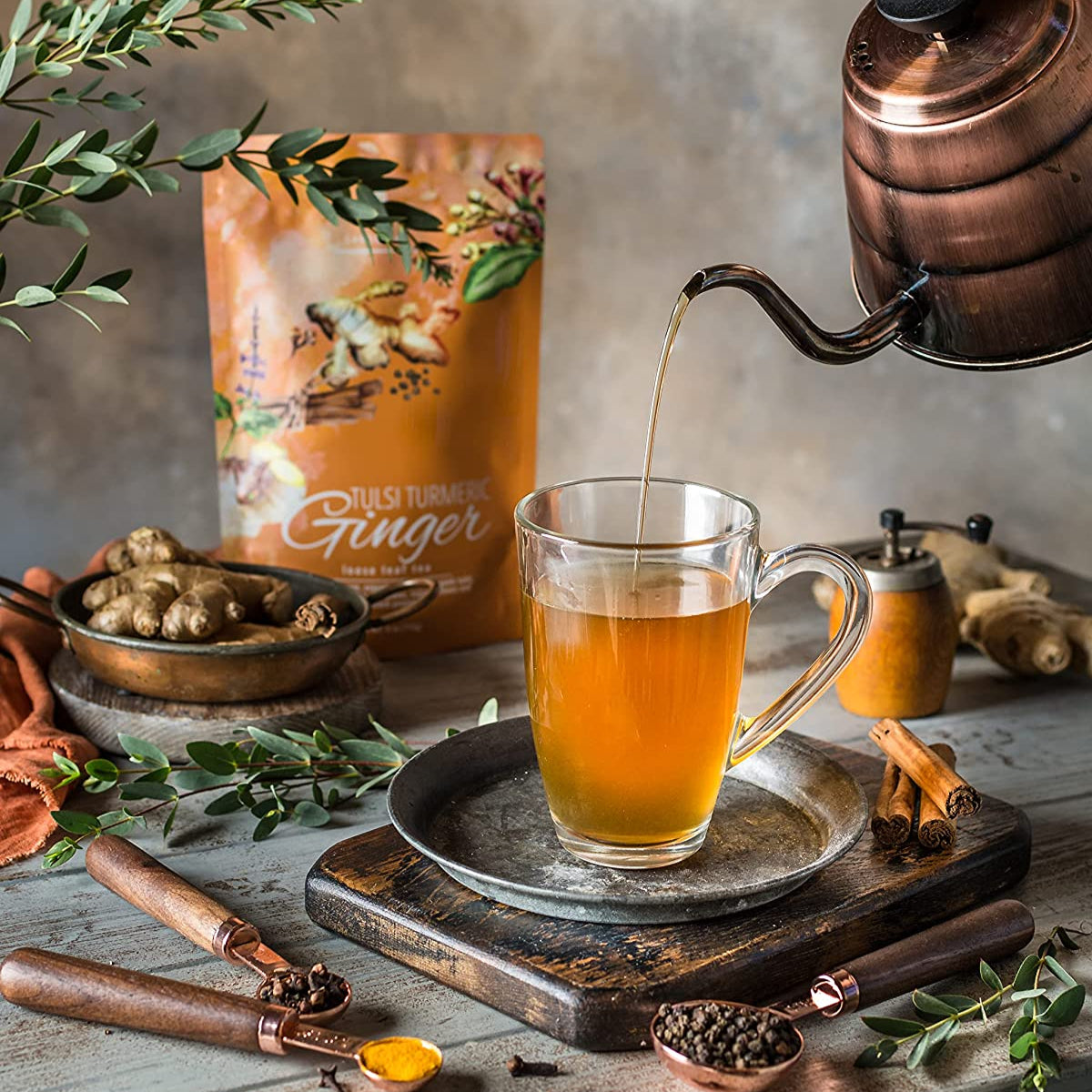 Gardenika Turmeric Ginger Tulsi Tea - 113g