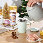 Pinky Up Noelle Ceramic Electric Tea Kettle in Grey