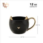 Pinky Up Chloe Black Cat Mug