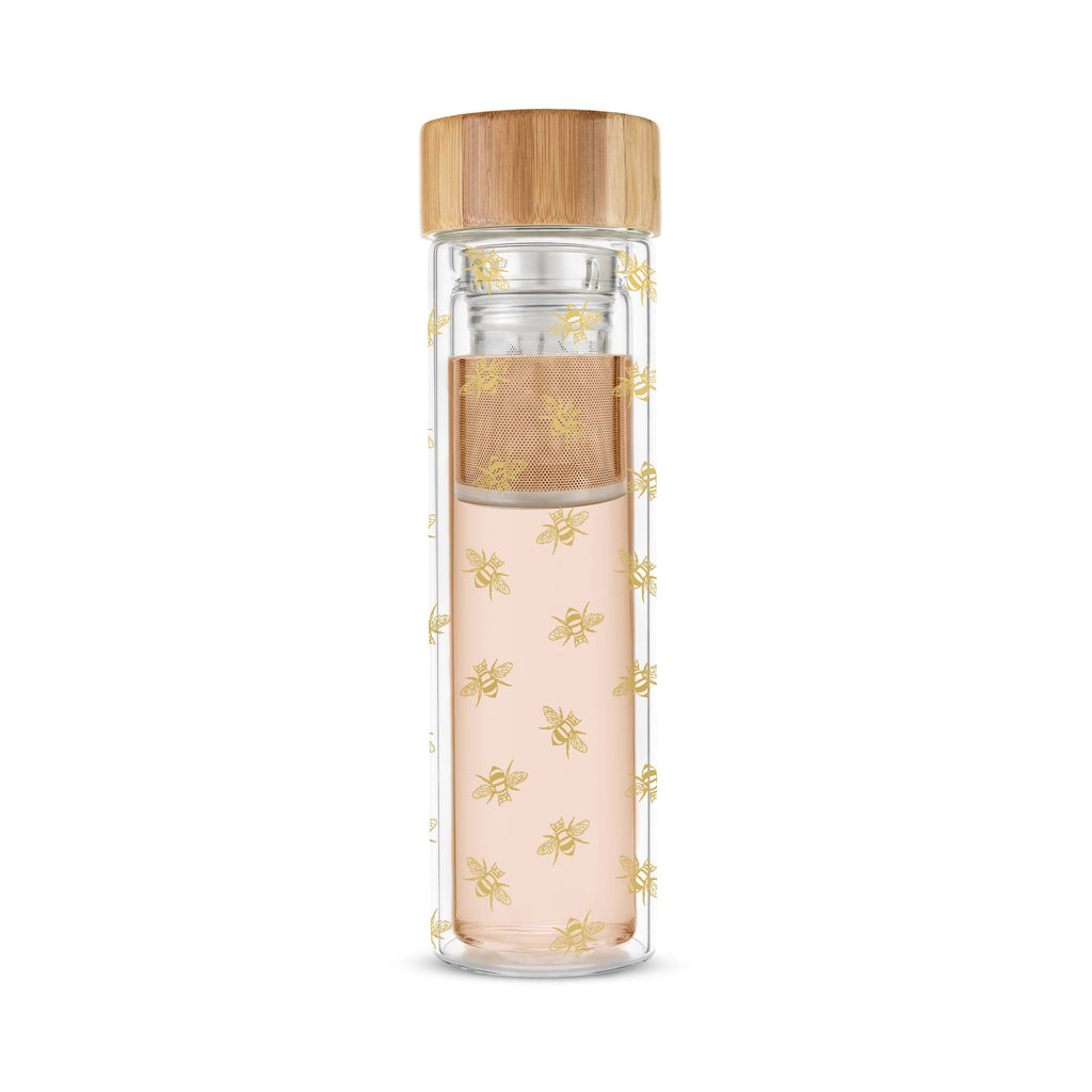 Pinky Up Blair Bee Glass Travel Infuser Mug