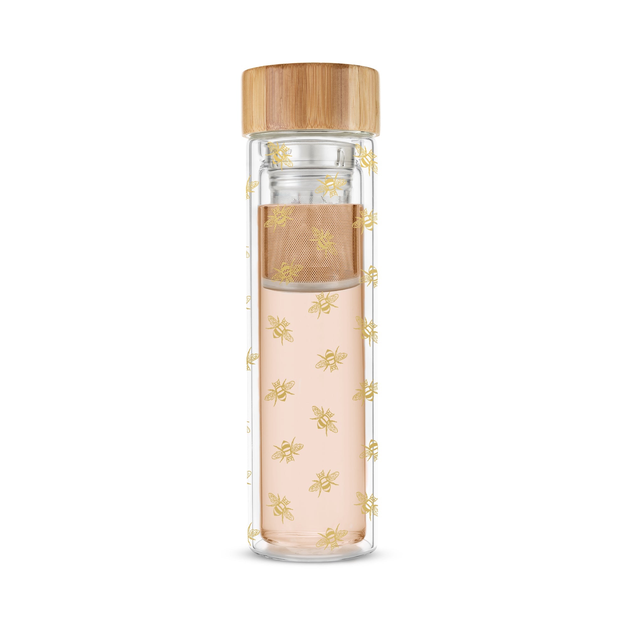 Pinky Up Blair Bee Glass Travel Infuser Mug