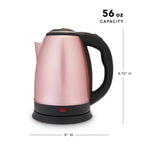 Pinky Up Parker Rose Gold Electric Tea Kettle