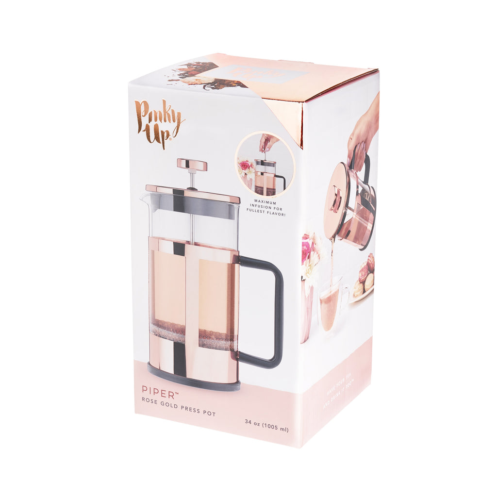 Pinky Up Piper Rose Gold Press Pot