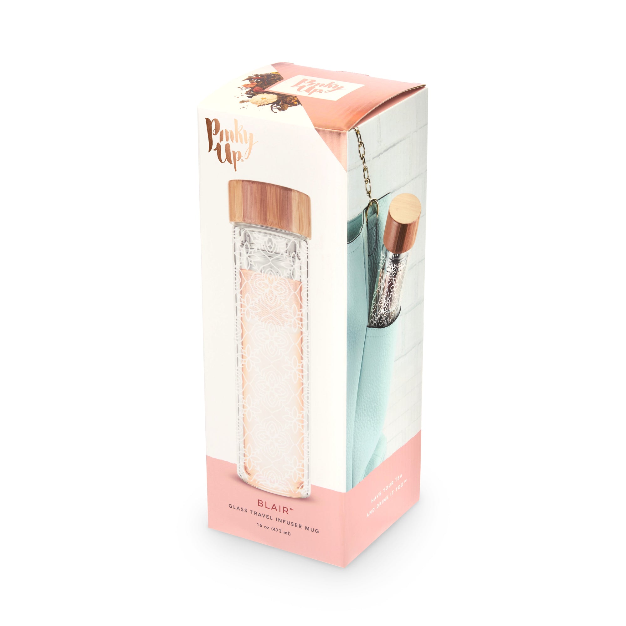 Pinky Up Blair: Marrakesh Glass Travel Infuser Mug
